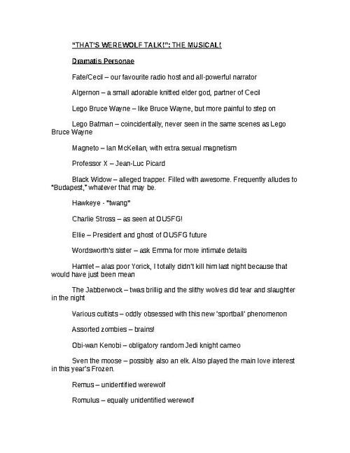 That's Werewolf Talk